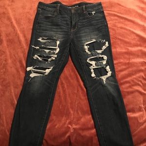 American Eagle Faux Ripped Jeggings